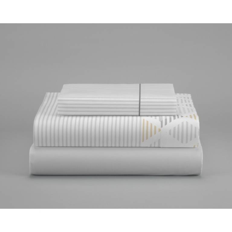 JUEGO SÁBANAS ROMBOS 3 PIEZAS (amarillo, Cama 135:210x270)