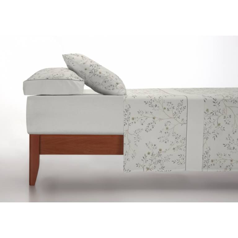 JUEGO SÁBANAS FLORES 3 PIEZAS (azul, Cama 105:180x270)