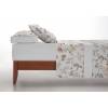 JUEGO SÁBANAS FLORES 3 PIEZAS (beige, Cama 135:210x270)