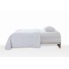 CONJUNTO COLCHA BORDADA TACTO SUAVE Y FUNDAS DE COJÍN (blanco, Cama 200:300x270)