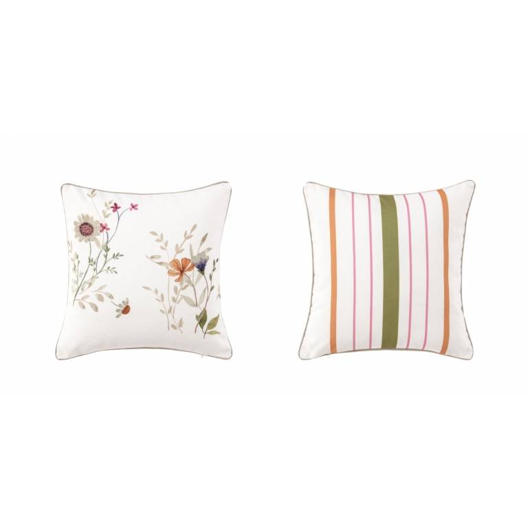 FUNDA DE COJÍN ESTAMPADO BOUQUET FLORAL (beige, 30x50)