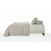 CONJUNTO COLCHA BORDADA TACTO SUAVE Y FUNDAS DE COJÍN (natural, Cama 090:180x270)