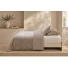 EDREDÓN JACQUARD CORALINA SHERPA CON FUNDAS DE COJÍN (beige, Cama 090:180x270)