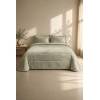EDREDÓN JACQUARD CORALINA SHERPA CON FUNDAS DE COJÍN (verde, Cama 150:250x270)
