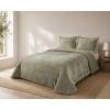 EDREDÓN JACQUARD CORALINA SHERPA CON FUNDAS DE COJÍN (verde, Cama 150:250x270)