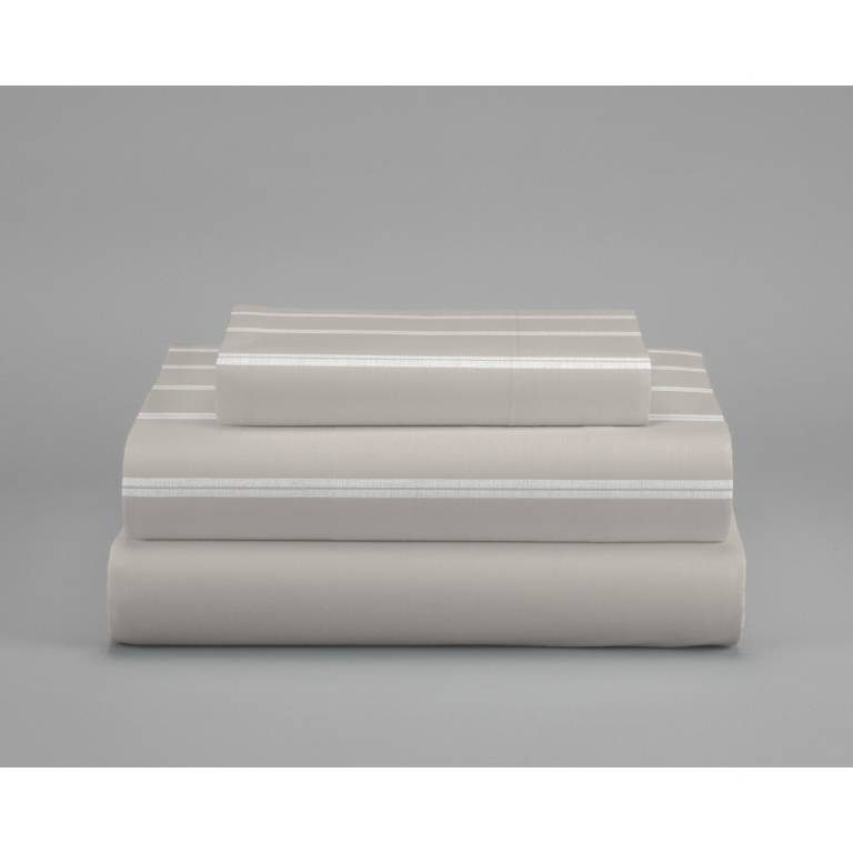JUEGO FUNDA NÓRDICA CORALINA RAYAS (beige, Cama 90:155x220)