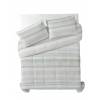 CONJUNTO EDREDON ESTAMPADO RAYAS (verde, Cama 090:180x270)