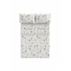 JUEGO SÁBANAS CORALINA ESTAMPADO HOJAS (oro, Cama 135:220x260)