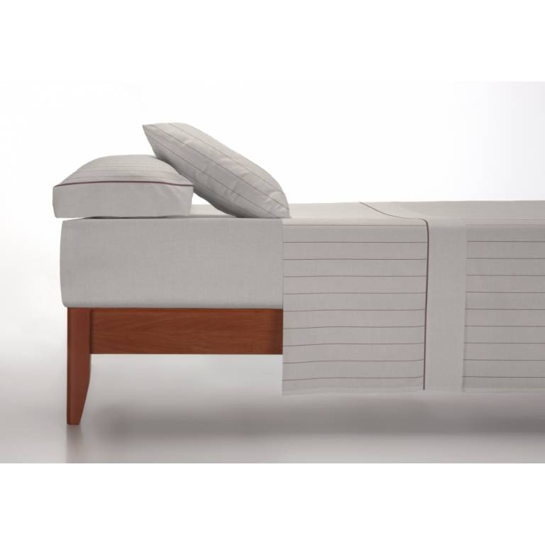 JUEGO SÁBANAS RAYAS FINAS 3 PIEZAS (beige, Cama 105:180x270)