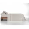 JUEGO SÁBANAS RAYAS FINAS 3 PIEZAS (beige, Cama 105:180x270)