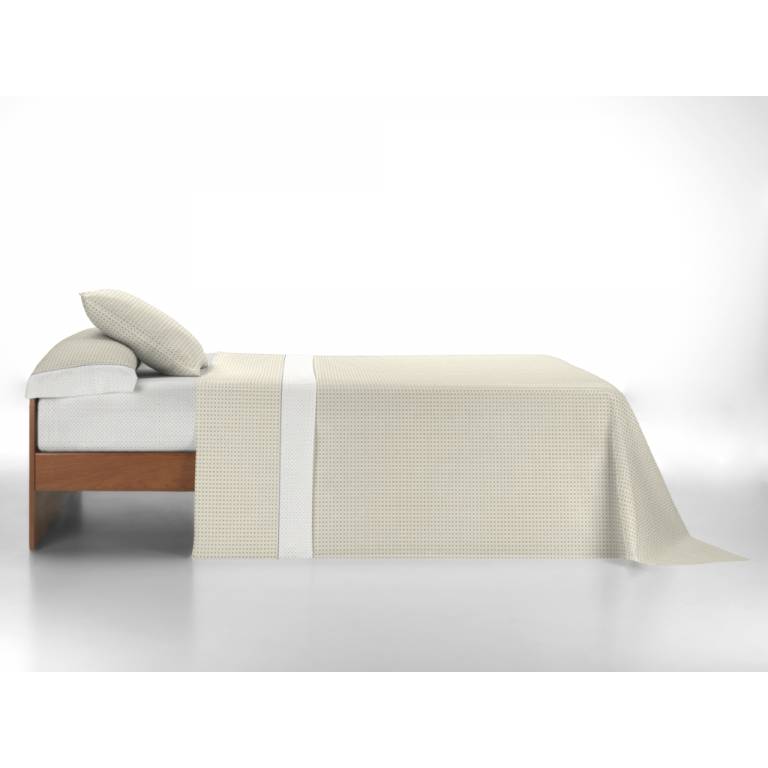JUEGO SÁBANAS CUADRITOS 3 PIEZAS (amarillo, Cama 105:180x270)