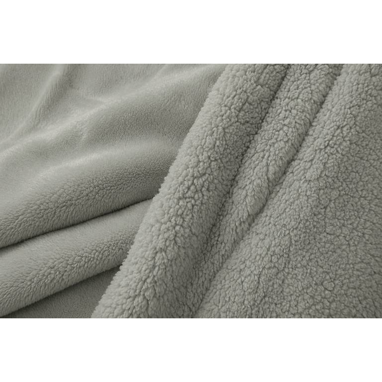 MANTA DE SOFÁ EXTRA SUAVE CON BORREGUILLO (verde, 140x200)
