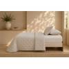 EDREDÓN BORDADO TOPITOS HILO TINTADO TACTO SUAVE (beige, Cama 105:200x270)