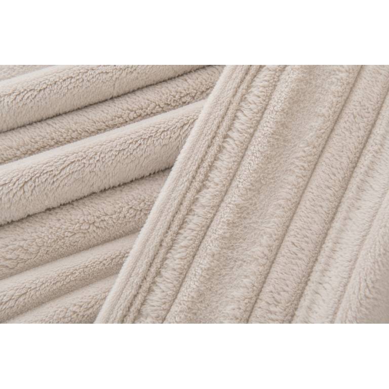 MANTA DE SOFÁ RAYAS EXTRA SUAVE (beige, 140x200)