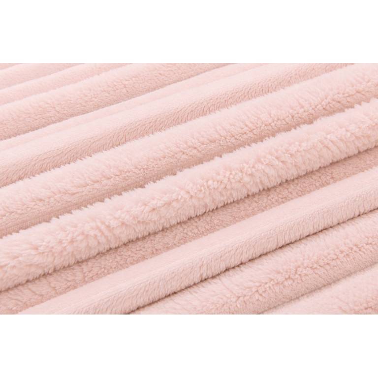 MANTA DE SOFÁ RAYAS EXTRA SUAVE (rosa, 140x200)