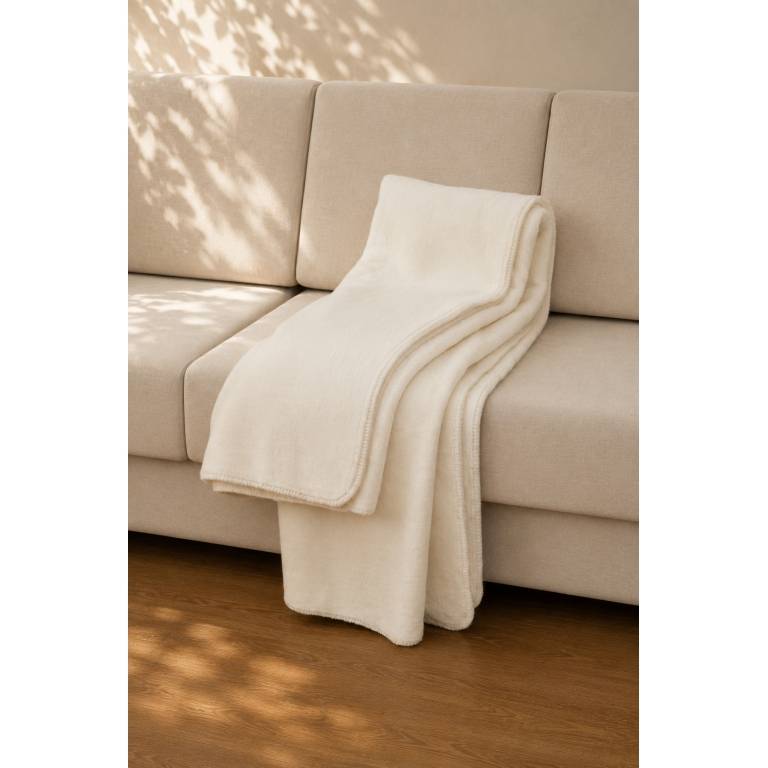 MANTA DE SOFÁ LISA PREMIUM EXTRA SUAVE (natural, 140x200)
