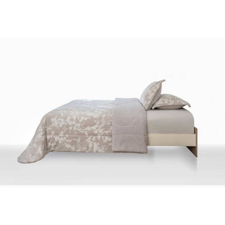 EDREDÓN DE INVIERNO CORALINA CON REVERSO DE BORREGUILLO EXTRA CÁLIDA (beige, Cama 135:235x270)