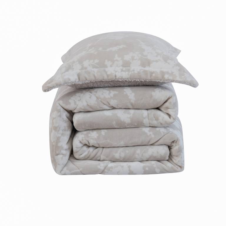 EDREDÓN DE INVIERNO CORALINA CON REVERSO DE BORREGUILLO EXTRA CÁLIDA (beige, Cama 135:235x270)