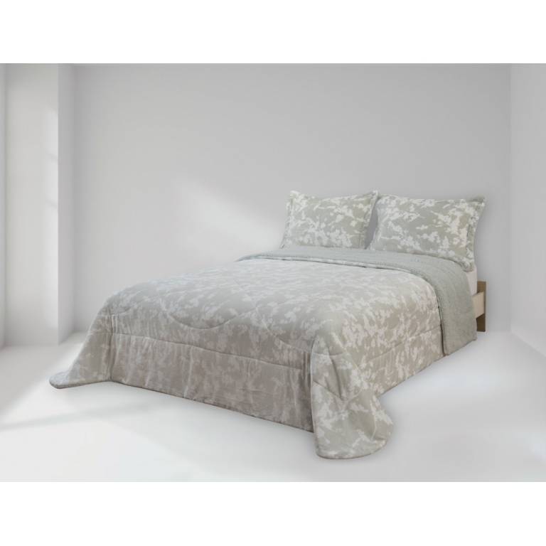 EDREDÓN DE INVIERNO CORALINA CON REVERSO DE BORREGUILLO EXTRA CÁLIDA (verde, Cama 150:250x270)