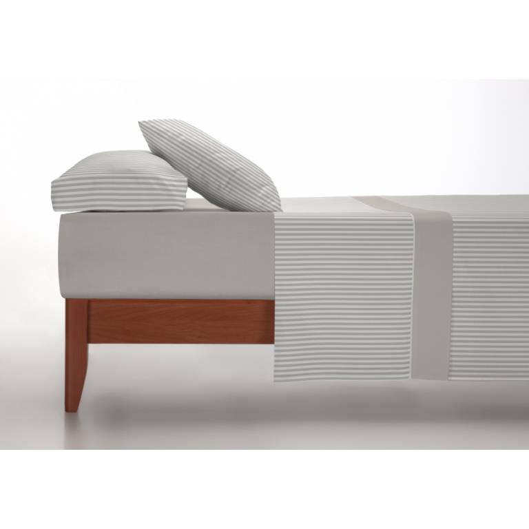 JUEGO SÁBANAS CORALINA ESTAMPADO MIL RAYAS (beige, Cama 090:160x260)