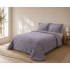 EDREDÓN JACQUARD CORALINA SHERPA CON FUNDAS DE COJÍN (lavanda, Cama 090:180x270)