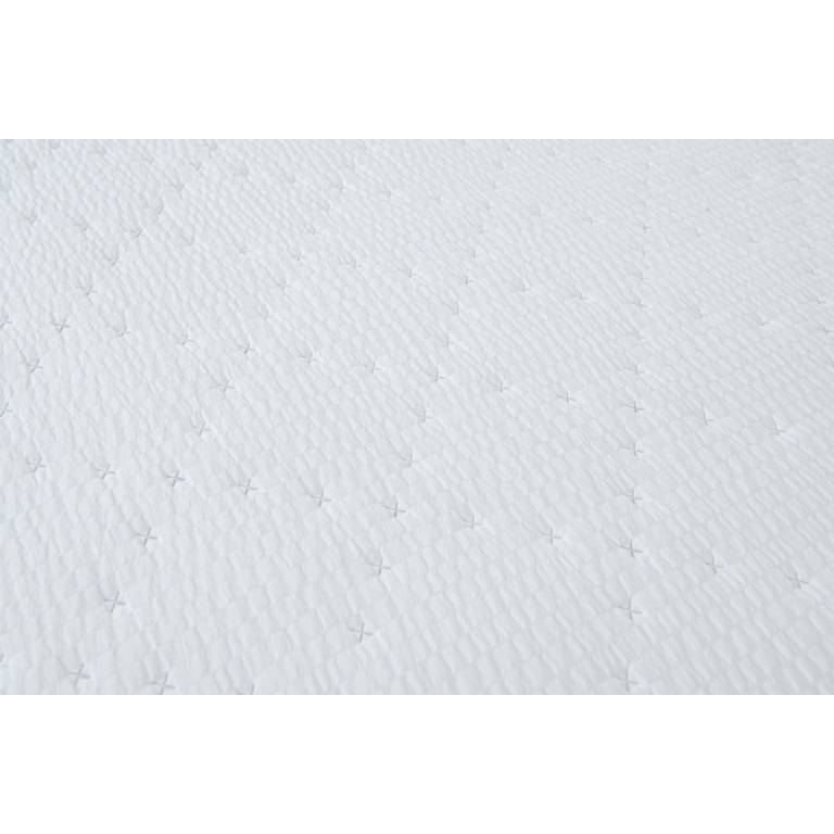 CONJUNTO COLCHA TACTO SUAVE Y FUNDAS DE COJÍN (blanco, Cama 090:180x270)