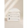 CONJUNTO COLCHA TACTO SUAVE Y FUNDAS DE COJÍN (blanco, Cama 090:180x270)