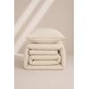 CONJUNTO COLCHA TACTO SUAVE Y FUNDAS DE COJÍN (natural, Cama 090:180x270)