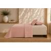 CONJUNTO COLCHA TACTO SUAVE Y FUNDAS DE COJÍN (rosa, Cama 090:180x270)