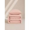 CONJUNTO COLCHA TACTO SUAVE Y FUNDAS DE COJÍN (rosa, Cama 090:180x270)