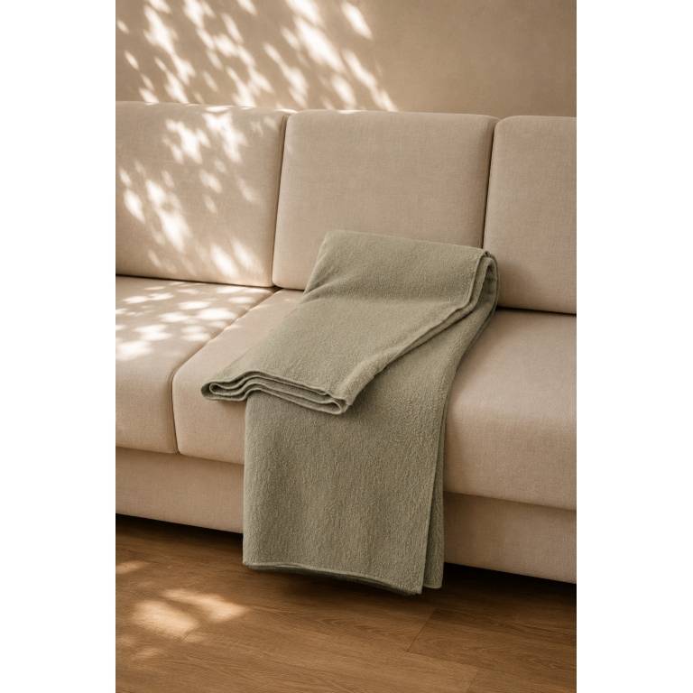 MANTA DE SOFÁ LISA EXTRA SUAVE (verde, 140x200)