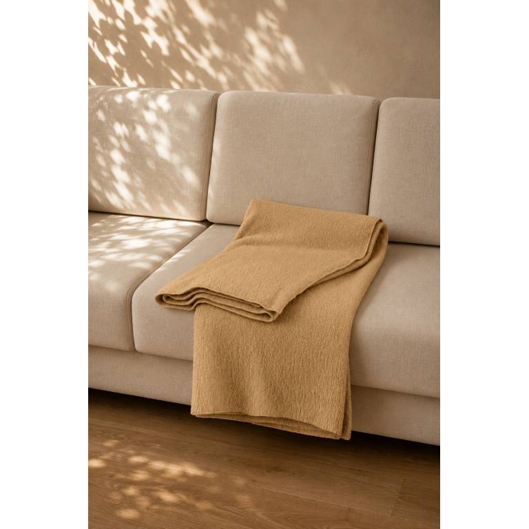 MANTA DE SOFÁ LISA EXTRA SUAVE (amarillo, 140x200)