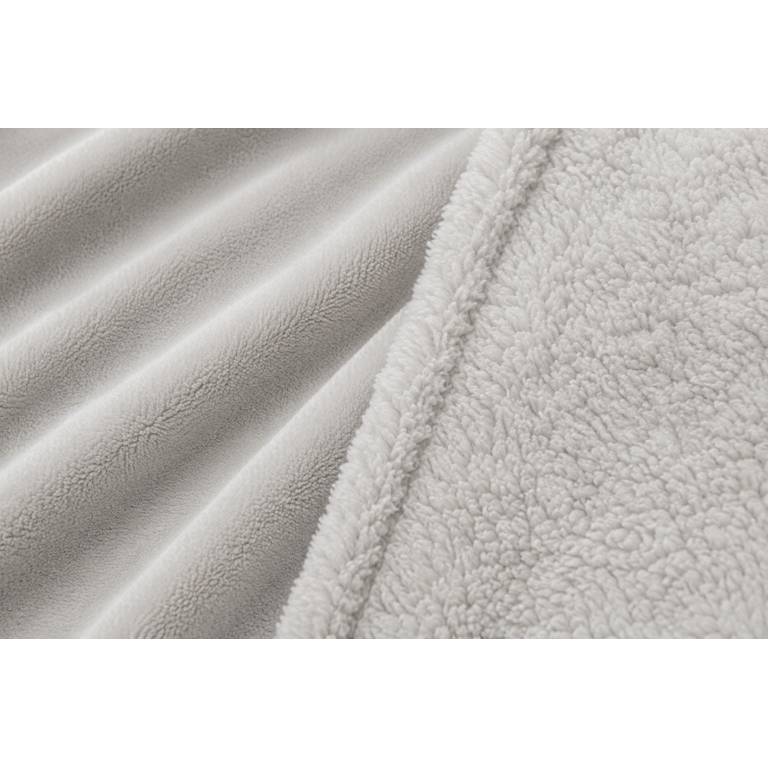 MANTA DE SOFÁ EXTRA SUAVE CON BORREGUILLO (gris, 140x200)