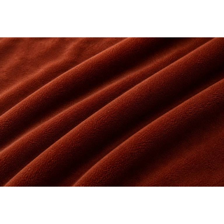 MANTA DE SOFÁ EXTRA SUAVE CON BORREGUILLO (teja, 140x200)