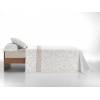 JUEGO SÁBANAS CORALINA ESTAMPADO HOJAS (beige, Cama 090:160x260)