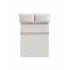 JUEGO SÁBANAS CORALINA ESTAMPADO HOJAS (beige, Cama 090:160x260)