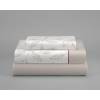 JUEGO SÁBANAS CORALINA ESTAMPADO HOJAS (beige, Cama 090:160x260)