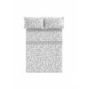JUEGO SÁBANAS CORALINA ESTAMPADO HOJAS (gris, Cama 090:160x260)