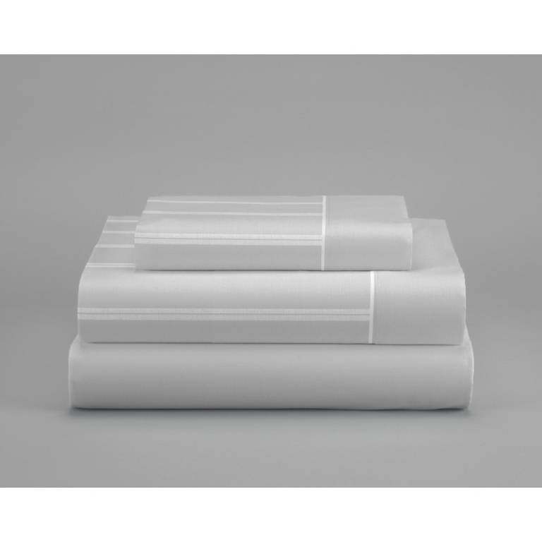 JUEGO SÁBANAS RAYAS 3 PIEZAS (gris, Cama 200:280x270)