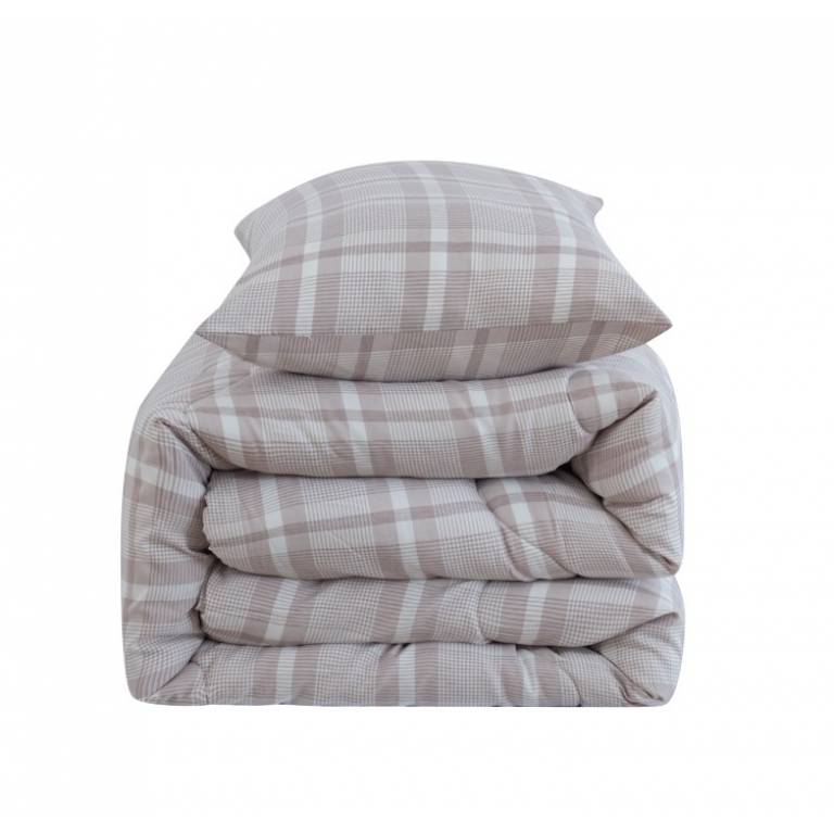 EDREDÓN HILO TINTADO TACTO SUAVE (beige, Cama 135:235x270)