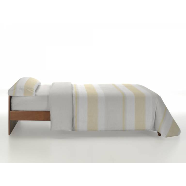 JUEGO FUNDA NÓRDICA ESTAMPADO RAYAS (amarillo, Cama 90:155x220)