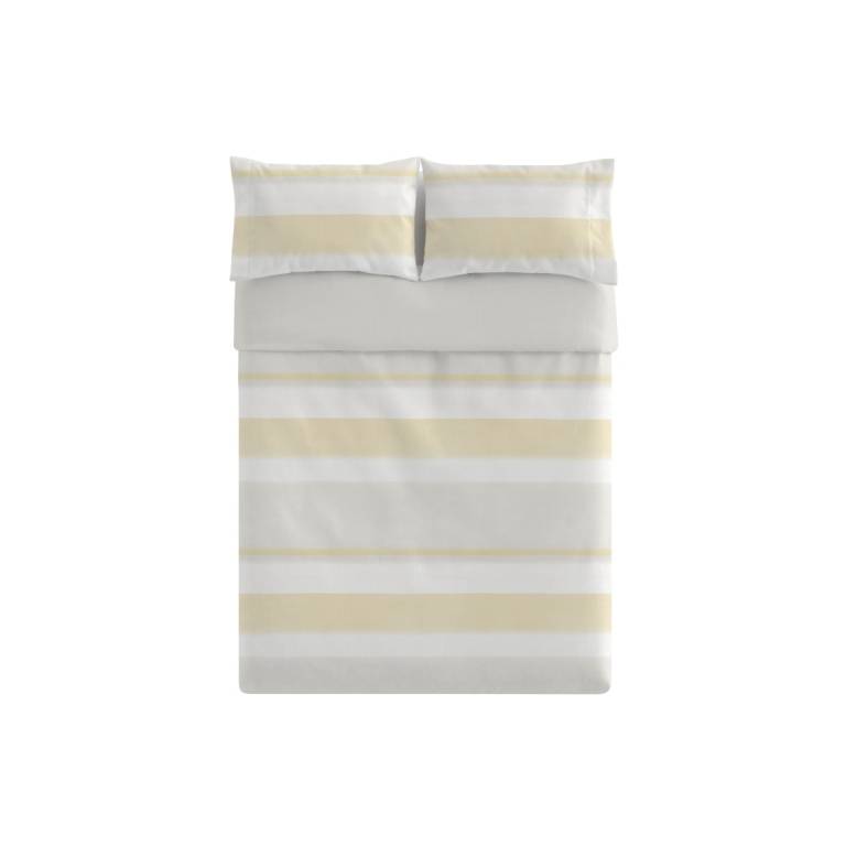 JUEGO FUNDA NÓRDICA ESTAMPADO RAYAS (amarillo, Cama 90:155x220)