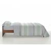 JUEGO FUNDA NÓRDICA ESTAMPADO RAYAS (verde, Cama 90:155x220)
