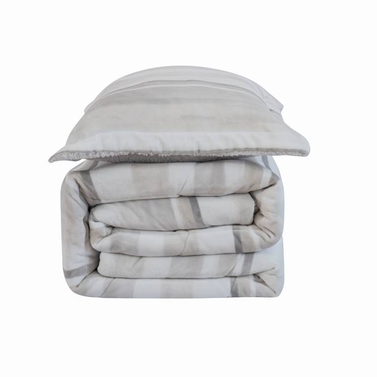 EDREDÓN DE INVIERNO CORALINA CON REVERSO DE BORREGUILLO EXTRA CÁLIDA (beige, Cama 090:180x270)