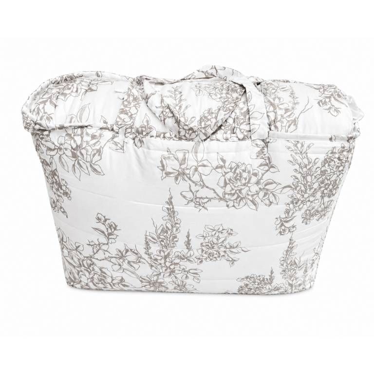 CONJUNTO EDREDON ESTAMPADO FLORAL CON VOLANTE (beige, Cama 105:200x270)