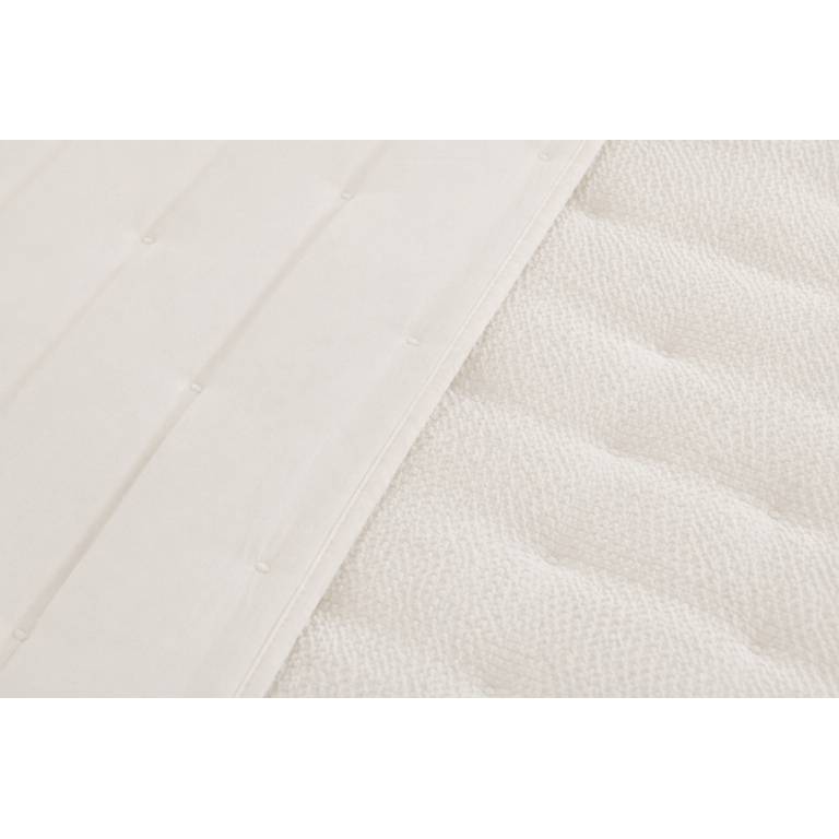 COLCHA BORDADA CON VOLANTE Y FUNDAS DE COJÍN (natural, Cama 105:200x270)