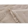 COLCHA BORDADA CON VOLANTE Y FUNDAS DE COJÍN (beige, Cama 200:300x270)