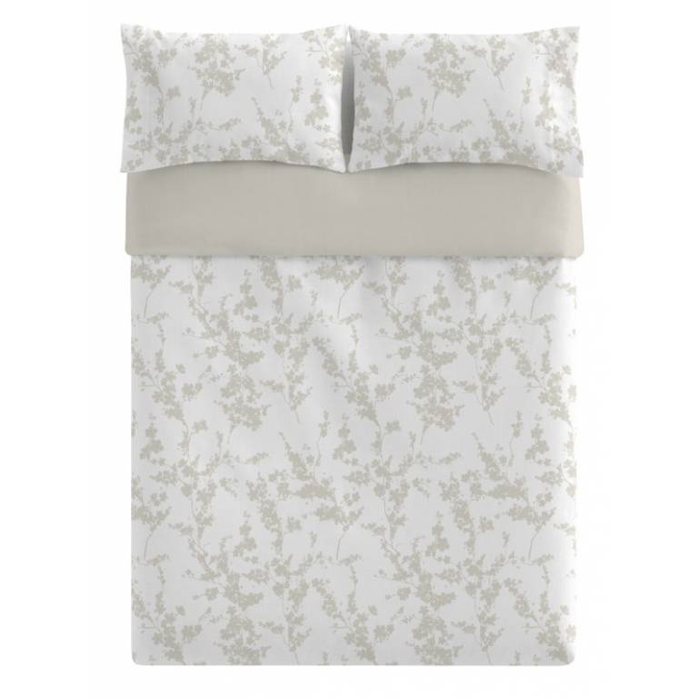 JUEGO FUNDA NÓRDICA ESTAMPADO RAMAS (beige, Cama 90:155x220)