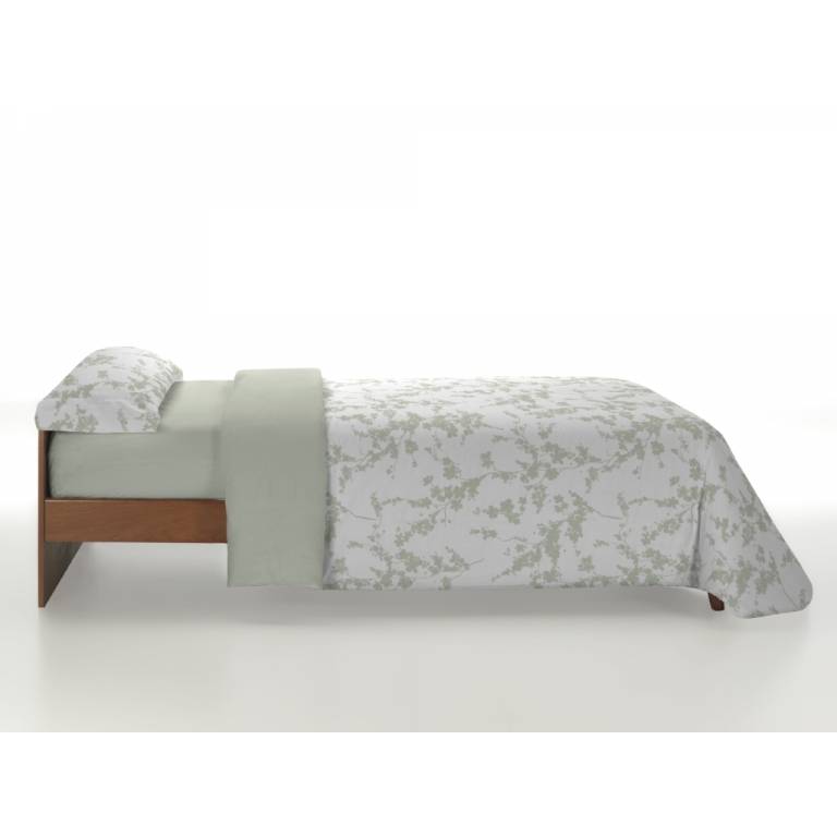 JUEGO FUNDA NÓRDICA ESTAMPADO RAMAS (verde, Cama 150:240x220)
