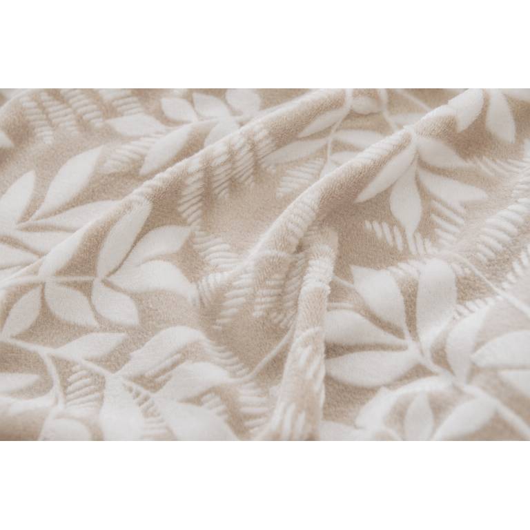 EDREDÓN JACQUARD CORALINA SHERPA CON FUNDAS DE COJÍN. (beige, Cama 180:280x270)